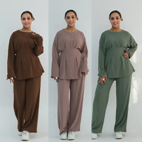 Collection de tenues de mode 2026 – Abaya musulmane modeste, style décontracté de Dubaï, pour mariage, longue, à manches longues, vêtements de détente – Fabricant