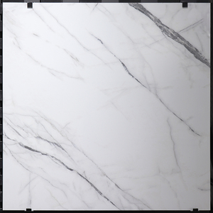 Piastrelle per pavimenti in gres porcellanato effetto marmo carrara super bianco lucido smaltato 60x60 cm - Product Image 4