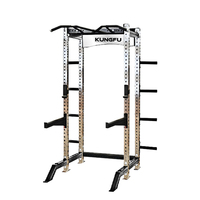 Estación de entrenamiento de sentadillas plegable de pared con barra para dominadas y plataforma para peso muerto