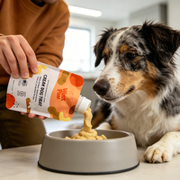 Sachets souples personnalisés réutilisables avec bec verseur pour liquides, emballage alimentaire avec bec verseur pour friandises pour animaux, viande hachée, nourriture pour chiens, sachets Mylar