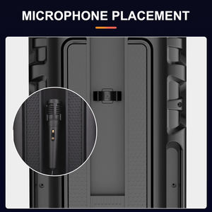 Altavoz SING-E ZQS8275 Mini para Exteriores con Micrófono Inalámbrico BT, Iluminación LED RGB, Subwoofer, para Fiestas y Bailes - Product Image 5