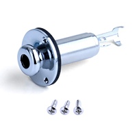 Vente en gros Prise de sortie pour guitare électrique basse Prise pour guitare Endpin 6.35mm Sangle de sortie Bouton Jack pour guitare Queue fendue Jack pour clou