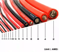 Cable de goma de silicona de cobre estañado de silicona extra suave Cable flexible resistente al calor de alta temperatura con conductor trenzado