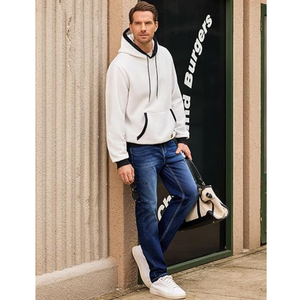 Sudadera con Capucha Extra Grande Informal para Hombre |   Sudadera Cálida y Gruesa de Forro Polar con Capucha, Bolsillo y Opciones de Color Personalizadas |   Fabricante Mayorista - Product Image 5