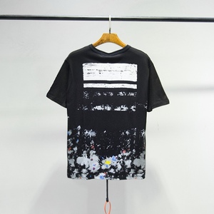 โรงงานดรอปชิป ขายส่งเสื้อผ้าสตรีทแวร์ คอกลม ลายจุด ผ้าถัก 100% คอตตอน 360 กรัม แขนสั้น ไฟ EL กระพริบ สำหรับผู้ชาย - Product Image 2