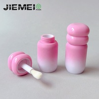 Jiemei Nouveau Tube de Brillant à Lèvres 4ML Couleur Dégradée, Contenant Vide pour Rouge à Lèvres Liquide, Bouteille Cosmétique en Gros pour Huile à Lèvres avec Grande Brosse
