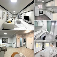 Maison conteneur modulaire Atlas BIPV avec stockage d'énergie solaire, extensible, 2 chambres, cuisine et salle de bain entièrement équipées
