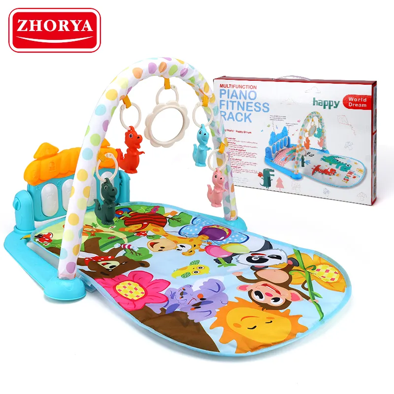 Zhorya 2023 pedal gym mat sleeping toddler baby piano activity playing play gym mat