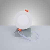 Plafonnier rond encastré LED dimmable de 4 pouces avec certification ETL pour les États-Unis