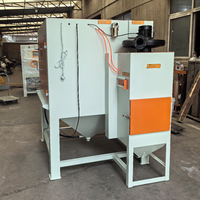 Machine de sablage manuelle 1212 avec plateau tournant pour le nettoyage, la rénovation et l'élimination de la rouille des moules de fonderie sous pression