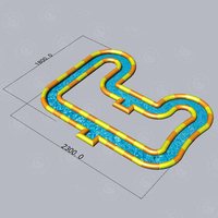 Tunnel aquatique gonflable personnalisé pour rivière paresseuse, toboggan flottant pour jeux aquatiques