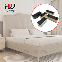 HUAWEI Simple Plastic Accessories Mirror One Model Pieds de meuble en plastique dorés pour canapé, armoire et table