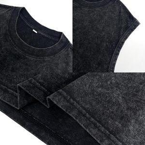 เสื้อกล้ามผู้ชาย FOXA ผ้าฝ้าย 100% สีพื้น ระบายอากาศดี คอกลม ทรงหลวม เหมาะสำหรับออกกำลังกาย - Product Image 6