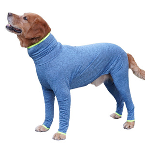 Ropa para perros grandes Golden Retriever, ropa elástica antideslizante de color azul oscuro para invierno, primavera y otoño - Product Image 5