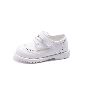 Nuove Scarpe Brogue per Bambini Nere/Bianche con Chiusura a Strappo, Traspiranti e Antiscivolo, per Ragazzi e Ragazze, Ideali per Scuola, Feste e Spettacoli, Vendita all'Ingrosso Personalizzabile - Product Image 2