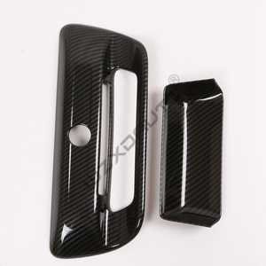 Accessoires WZXD, kit extérieur en fibre de carbone ABS, couvre-poignées, couvre-miroirs pour Ram 1500 2023 - Product Image 4