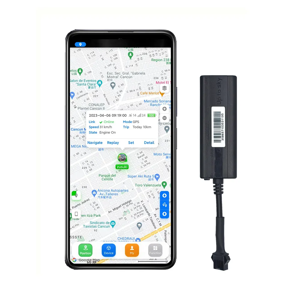 2G GPS Tracker cho xe thời gian thực theo dõi với điều khiển từ xa cắt động cơ 2G GSM GPS xe Tracker