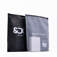 Échantillon gratuit sacs à fermeture éclair givrés avec impression de logo personnalisé sac en plastique d'emballage de t-shirt en EVA/PVC mat à fermeture éclair pour sweats à capuche