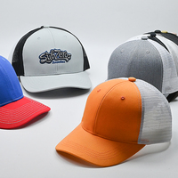 Venta al por mayor personalizado OEM Richardson 112 gorras de camionero 6 paneles de malla gorra de béisbol con logotipo personalizado gorra de conductor deporte parche de cuero