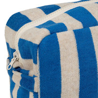 Pochette cosmétique en tissu éponge à rayures personnalisées Royal Fair, sac de toilette de voyage spacieux, sac de toilette à séchage rapide, trousse de toilette de plage, organiseur