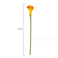 Vente en gros 70cm Grandes fleurs artificielles PU Real Touch Calla Lily artificielle pour la décoration intérieure