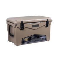 Glacière rotomoulée à roulettes 70QT en LLDPE, motif personnalisé, étanche, pour la conservation de la glace pendant plus de 5 jours, utilisation alimentaire, pêche en extérieur