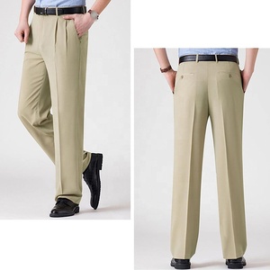 <span class=keywords><strong>Pantalon</strong></span> de smoking pour homme, double pli devant, jambe large, <span class=keywords><strong>pantalon</strong></span> de costume classique, sans repassage, vêtements de travail, <span class=keywords><strong>pantalon</strong></span> formel - Product Image 4