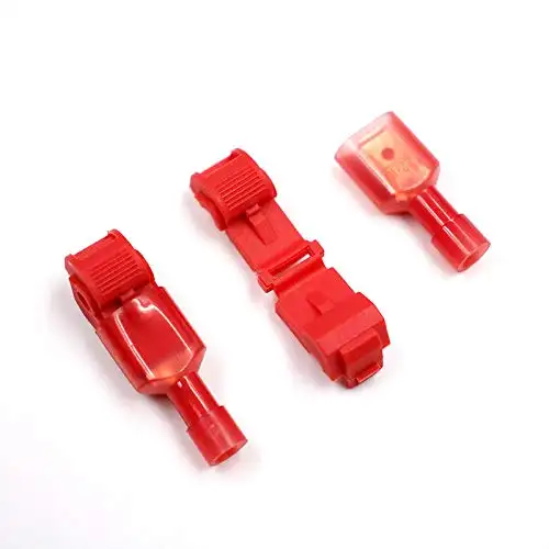 Hampool-Motor eléctrico duradero, conector rápido de latón rojo, empalme trasero aislado