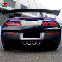 Kit de carrosserie diffuseur arrière en fibre de carbone modifié pour Chevrolet Corvette C7