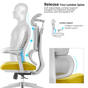 <span class=keywords><strong>Chaise</strong></span> <span class=keywords><strong>de</strong></span> <span class=keywords><strong>bureau</strong></span> ergonomique moderne <span class=keywords><strong>de</strong></span> haute qualité en maille, pivotante, avec accoudoirs réglables et base en aluminium - Origine Sichuan - Product Image 3