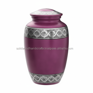 Urnas decorativas de latón para hombres y mujeres Urnas funerarias Urnas de recuerdo Urnas conmemorativas Urnas de entierro Urnas humanas a bajo precio - Product Image 1