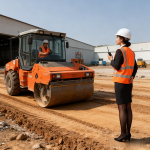 Compacteur vibrant à combinaison diesel de 3 tonnes Trade con Ruction Mini Doubl ce Rouleau compresseur - Product Image 5