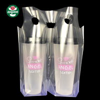 Sachets de thé au lait ou café, 4 pièces, haute transparent, sac en plastique PE découpé, logo personnalisé épais