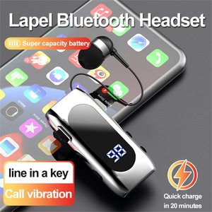 Hot-Selling <span class=keywords><strong>K55</strong></span> Business Sports Mini <span class=keywords><strong>Bluetooth</strong></span>-Headset Einziehbarer Kabelbinder clip 5.2 Digital anzeige-JL-Chipsatz Smart Trend - Product Image 2