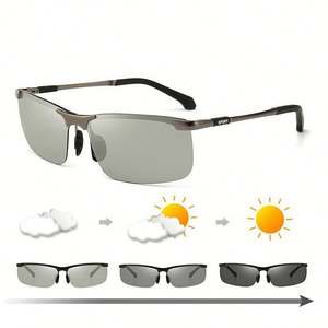 Gafas de Sol Polarizadas Fotocromáticas con Marco de Aleación UV400 para Hombre, Última Moda - Product Image 2