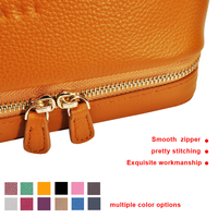 Boîte de voyage en cuir vegan souple et portable 2 en 1, personnalisée, pour produits de toilette, bijoux, voyage