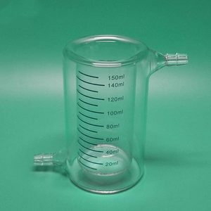 Double-Layer Jacketed <b>Glass</b> Beaker with Lab Jacketed Cold Trap Light Catalytic Reactor Bottle <b>500ml</b> Capacity ISO Certified - Product Image 5