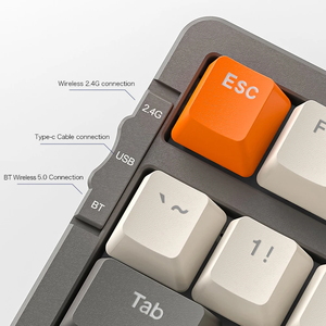 K8 100-Key Mechanical Keyboard Wireless 2.4G Blue Tooth Three-Mode RGB Backlit Wired Customize Hot-Swappable <b>Gaming</b> Waterproof G - Product Image 4