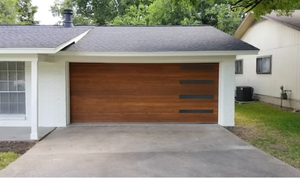 Bán buôn thiết kế hiện đại 16x7 8x7 tự động thép không gỉ cắt cửa nhà để xe chống trộm tính năng cho nhà để xe biệt thự trên cao - Product Image 5