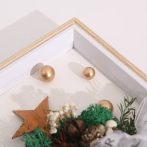 Natale vendita calda su misura MDF foto di natale cornice di stile semplice cornice in resina per appendere in piedi Festival cornici di arte decorativa - Product Image 4