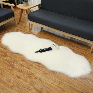 Sample Support Custom 2P Soft Faux Wool Floor MAT Washable Living Room Area Rugs Sets with Home Decor Fake Sheepskin Fur <strong>Carpets</strong> - Product Image 1