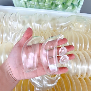 70 Diseños de Juguetes Sensoriales Hechos a Mano: Squishy con Forma de Comida, Plátano de TPR, Piel de Manzana Hueca Transparente, Bola Antiestrés Vacía DIY con Forma de Piel de Manzana - Product Image 2