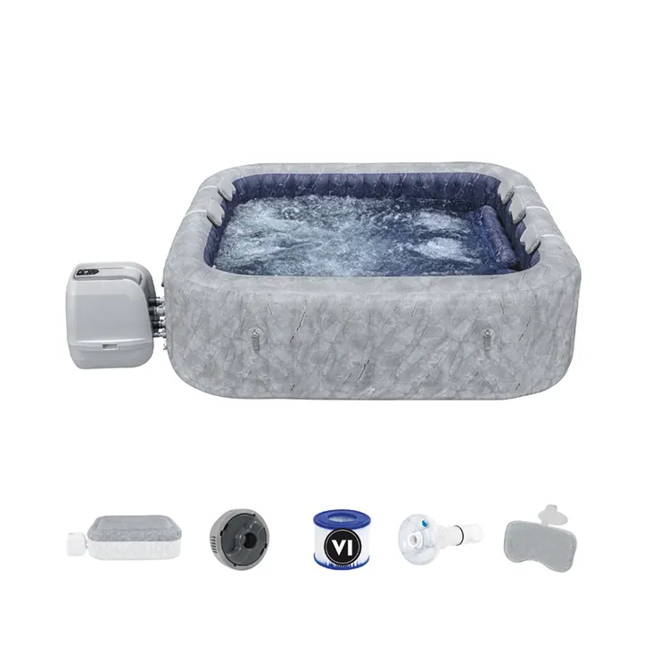 Bestway 60161 2.30m x 2.30m x 71cm San Francisco Smart Luxe Hydro Jet Pro vasche idromassaggio vasca idromassaggio gonfiabile con controllo App 5-7 persone