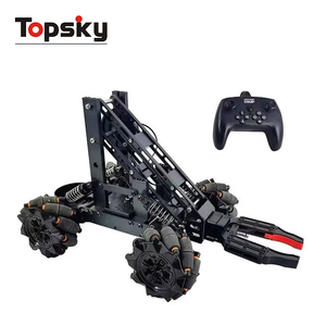 High Quality <strong>DIY</strong> Remote Control Alloy Mechanical Arm <strong>RC</strong> <strong>Car</strong> <strong>Kit</strong> Metal Vehicle Toys Kids' Science Projects Engineering Adventures - Product Image 1