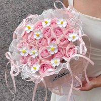 Buket Bunga Kering Violet DIY untuk Dekorasi Dinding Gaya Boho, Hiasan Tengah Ruang Tamu Rustic