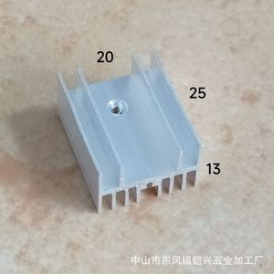Aluminum <b>Heat</b> Sink 20x13x20 25mm For To220 Transistor Mosfet Schottky Thyristor Electron <b>Tube</b> Cooling - Product Image 5