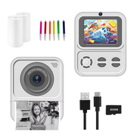 Appareil photo instantané populaire pour enfants, écran 2,4 pouces, carte 32 Go, 3 rouleaux de papier d'impression, filtre 1080P, jeu, cadeau pour enfants de 3 à 12 ans et plus, sécurité garantie