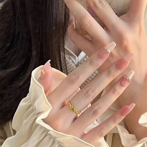 여성을 위한 절묘한 실크 작은 옥 반지 특별 관심을 끄는 디자인 고급 심플 패션 올 매치 - Product Image 1