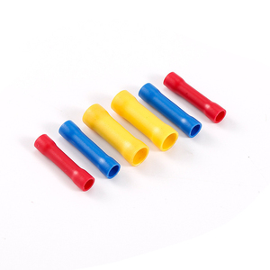 BV1.25 22-16 AWG Insulated <b>Electrical</b> <b>Wire</b> Connector Crimp Terminal 1P Splice Butt Splice Terminal - Product Image 6