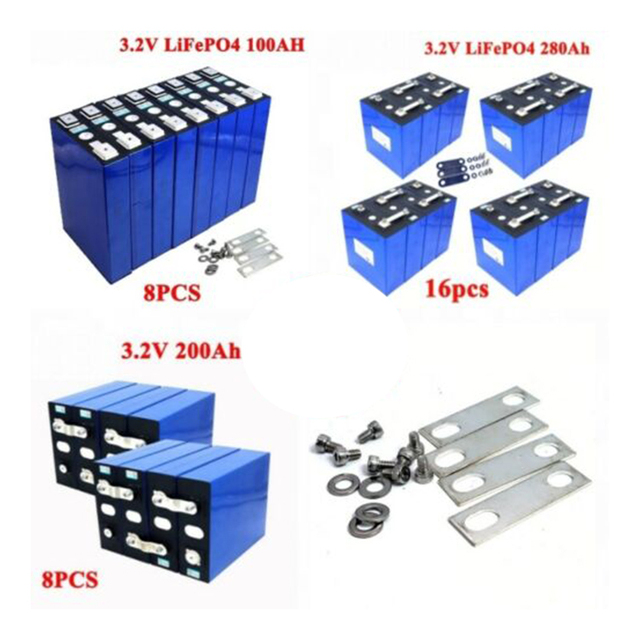 EV-E LF280K 3.2V 280Ah 314Ah LiFePO4 8000 Cycles Prismatic Battery Cell 8000 Cycles Grade a for Solar ESS EV